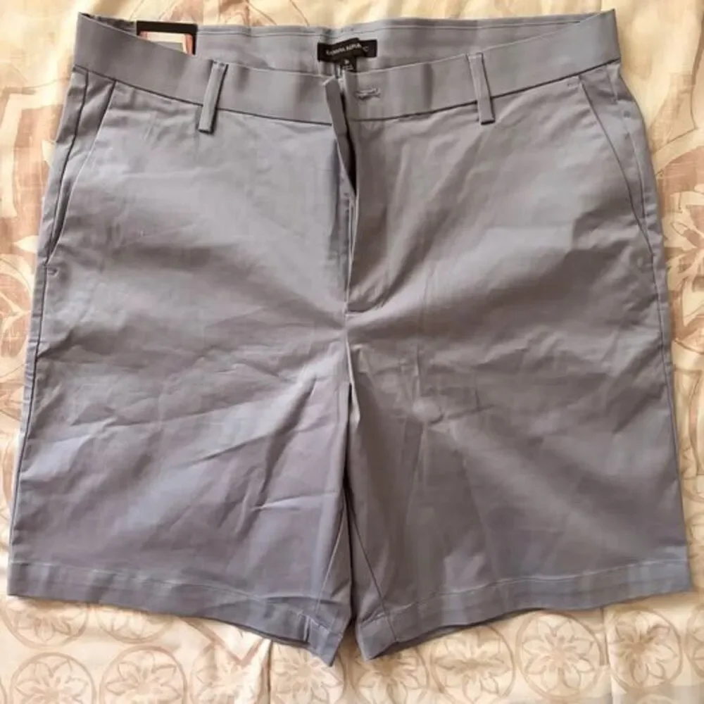 NWT Banana Republic Men's Stretch Chino Shorts - Light Blue (Size 36)